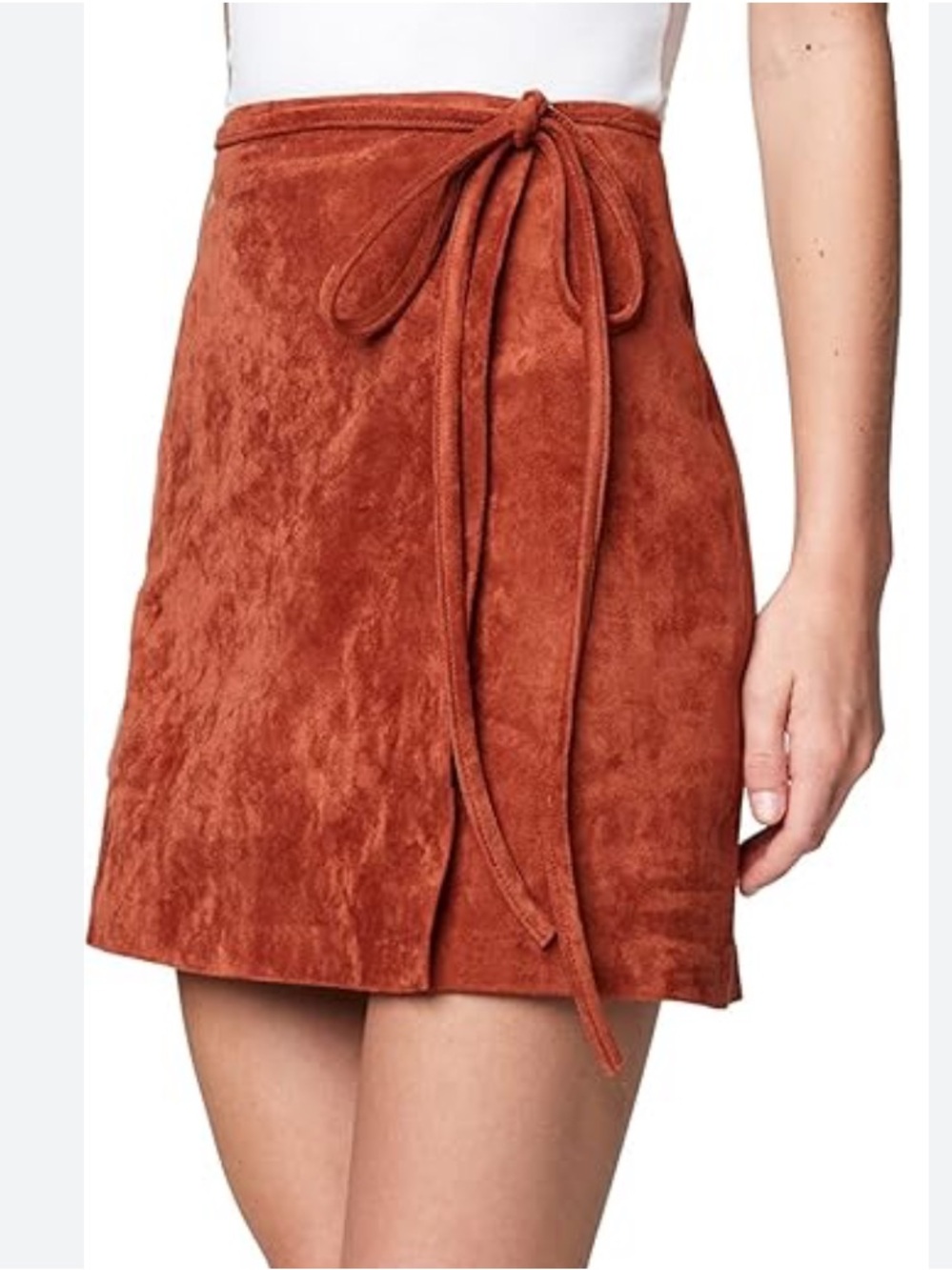 BLANKNYC Suede Wrap Skirt